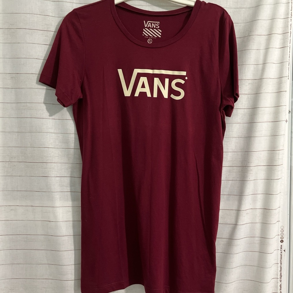 Vans Women's Burgundy T-Shirt
